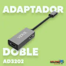 ADAPTADOR VIDVIE DUAL LIGHTNING AD3202 (2 ENTRADAS) 3.webp