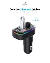 BLUETOOTH HARVIC FM TRANSMISOR 3 PORTS CAR CHARGER PLBT-250 3.webp