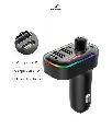 BLUETOOTH HARVIC FM TRANSMISOR 3 PORTS CAR CHARGER PLBT-250 2.webp