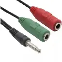 CABLE CONVERTIDOR ADAPTADOR AUDIO Y MICROFONO 3.5 mm DE PC A XBOX PLAY Y CELULAR 4.webp