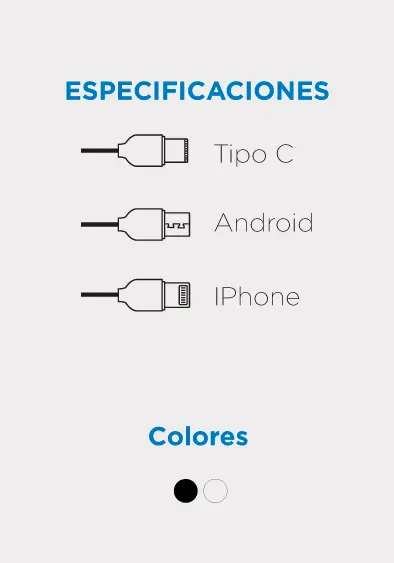 CABLE DE DATOS HARVIC CB-100 3.1A V8 - TC - LI 4.webp