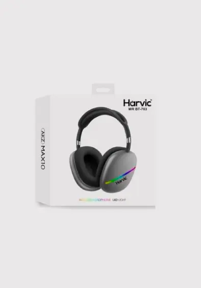DIADEMA HARVIC WR BT-703 LED LIGHT AUDIFONOS INALÁMBRICOS 2.webp