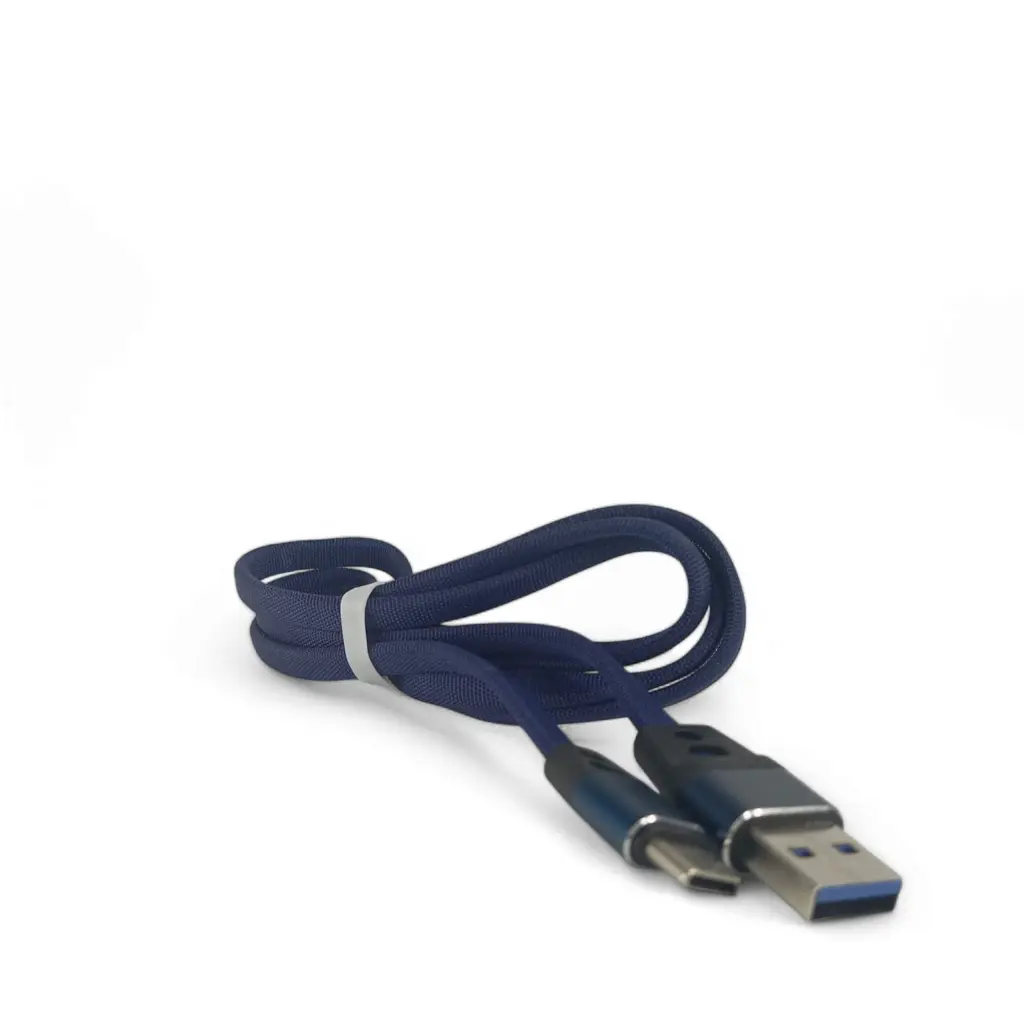 CABLE DE DATOS ACORDONADO JUQU JQ-90 5.1A USB A TIPO C