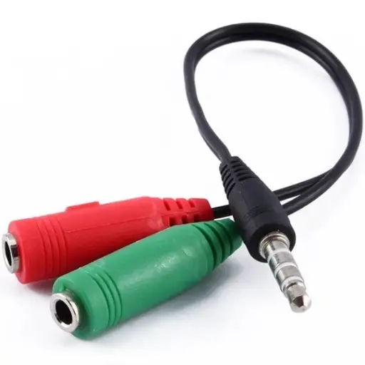 [396] CABLE CONVERTIDOR ADAPTADOR AUDIO Y MICROFONO 3.5 mm DE PC A XBOX PLAY Y CELULAR