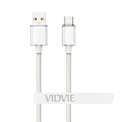 [P0052] CABLE DE DATOS VIDVIE CB404T 2.1A 1 METRO USB A TIPO C