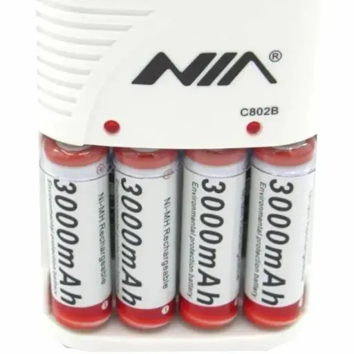 [3] CARGADOR DE PILAS NIA C802B - C804U AA/AAA