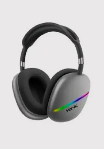 [324] DIADEMA HARVIC WR BT-703 LED LIGHT AUDIFONOS INALÁMBRICOS