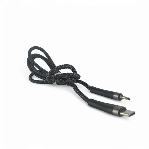 [243] CABLE DE DATOS ACORDONADO JUQU JQ-13 60W TIPO C A TIPO C